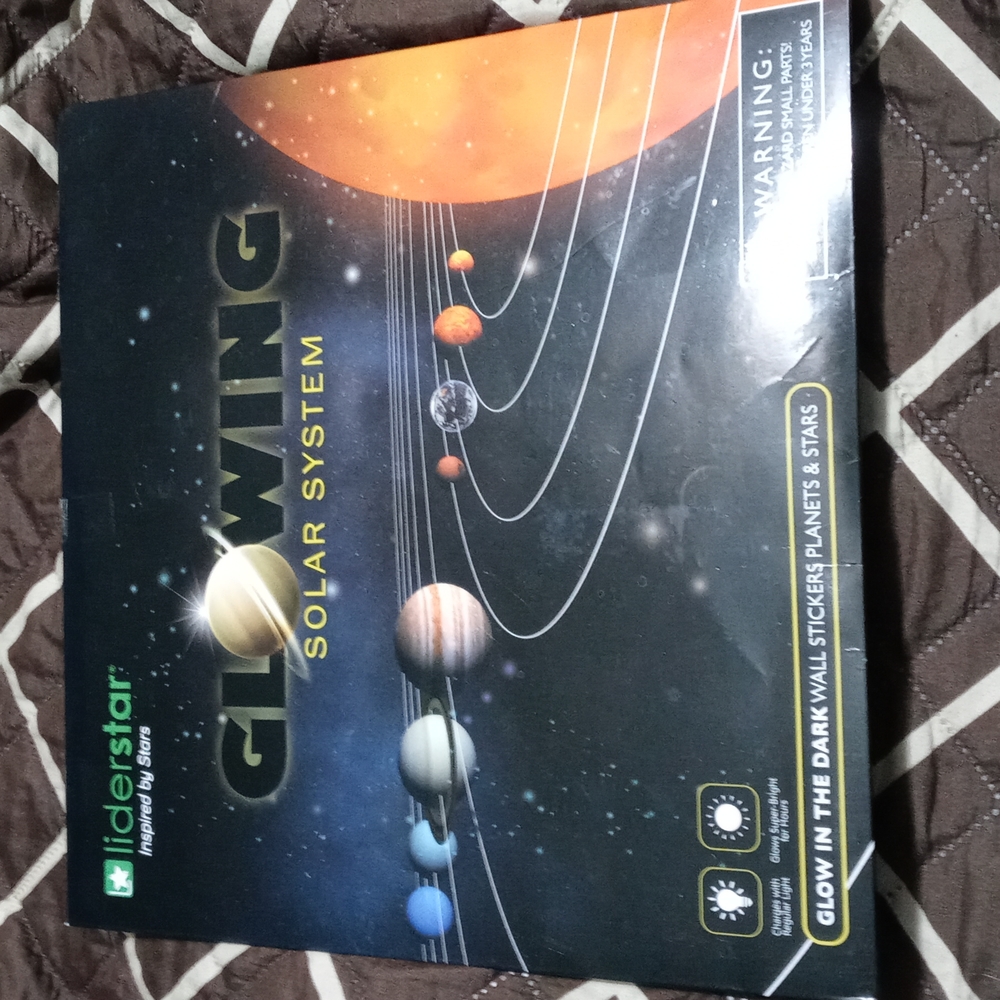 Glow in the dark solar system stickers (item#100)